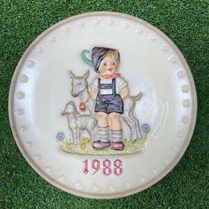 VTG 1988 M.J. Hummel Annual Collector Plate Little Goat Herder